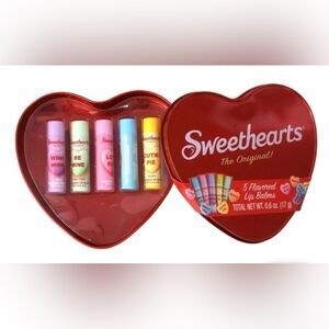 NWT … SWEETHEARTS “Flavored Lip Balms” 5 Piece Set